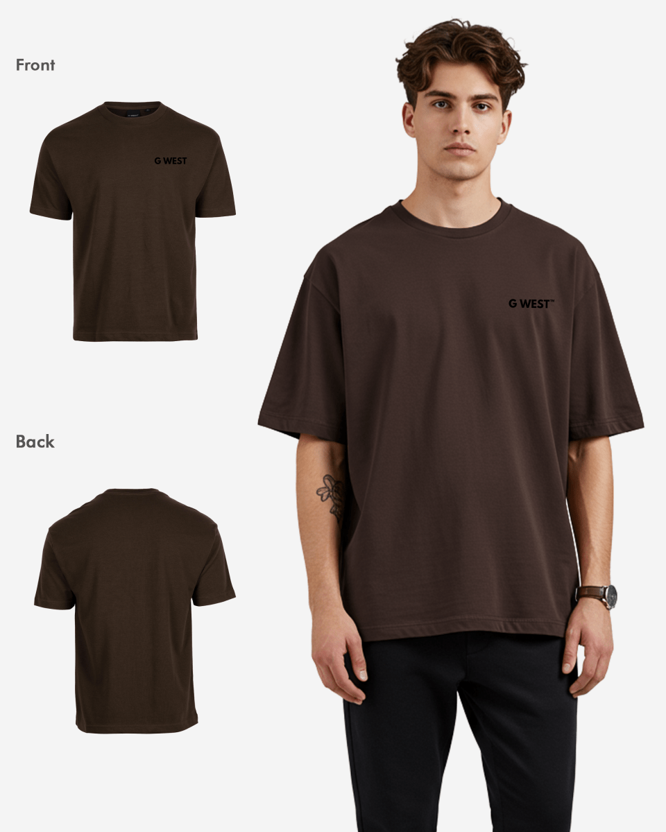 G WEST MENS LOGO KEEP DRY OVERSIZED TEE - G West