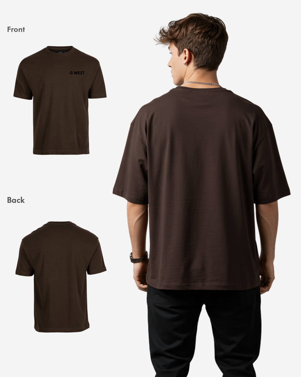 G WEST MENS LOGO KEEP DRY OVERSIZED TEE - G West