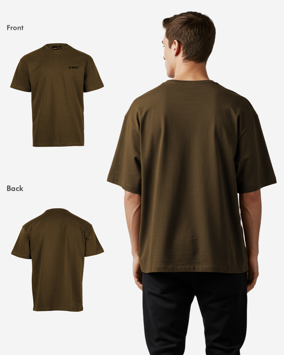 G WEST MENS LOGO KEEP DRY OVERSIZED TEE - G West