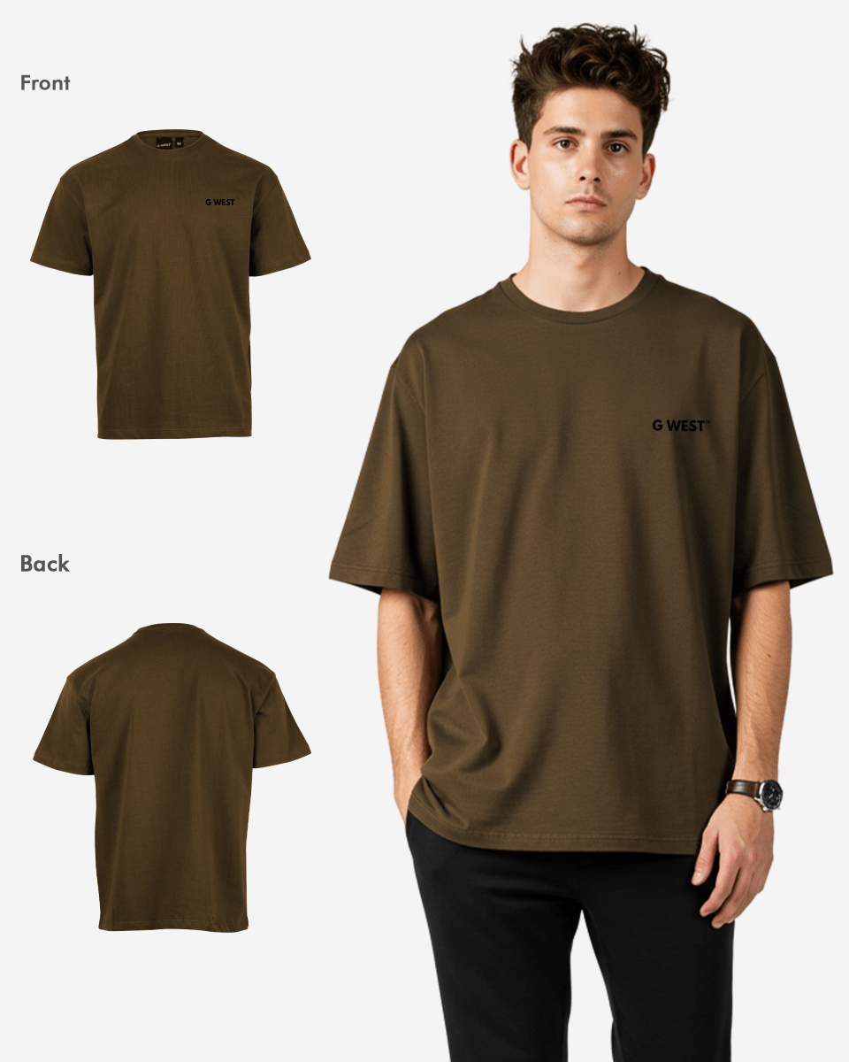 G WEST MENS LOGO KEEP DRY OVERSIZED TEE - G West