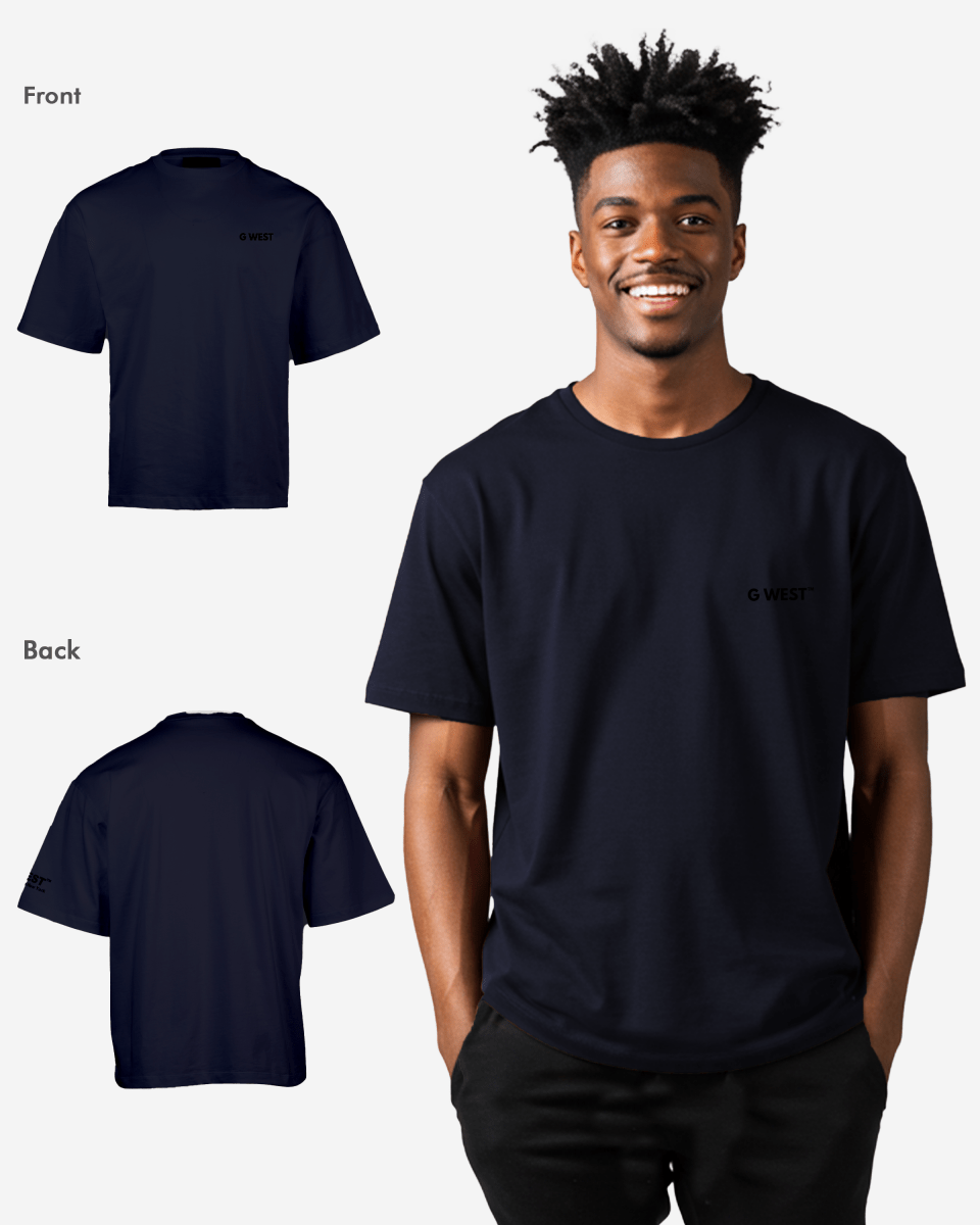 G WEST MENS LOGO KEEP DRY OVERSIZED TEE - G West