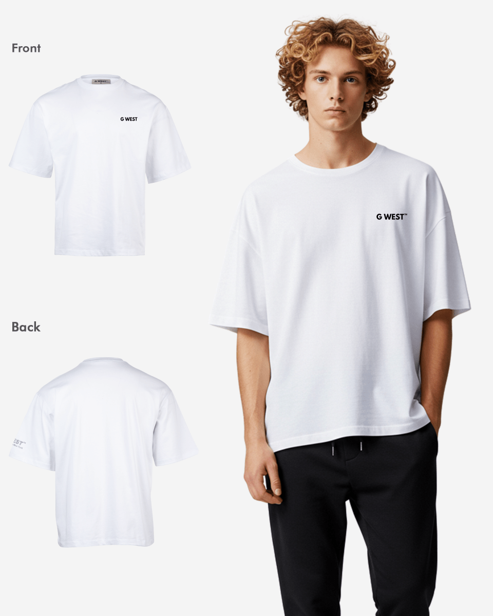 G WEST MENS LOGO KEEP DRY OVERSIZED TEE - G West