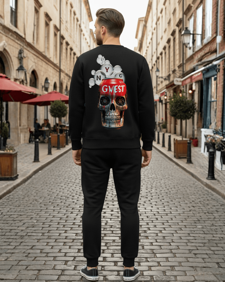 G West Men's Nyc Can Heavy Premium Crewneck - G West