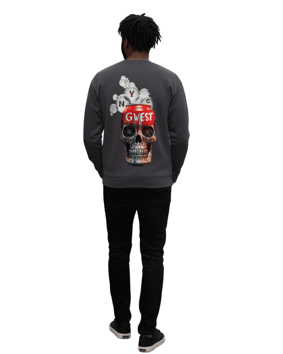 G West Men's Nyc Can Heavy Premium Crewneck - G West
