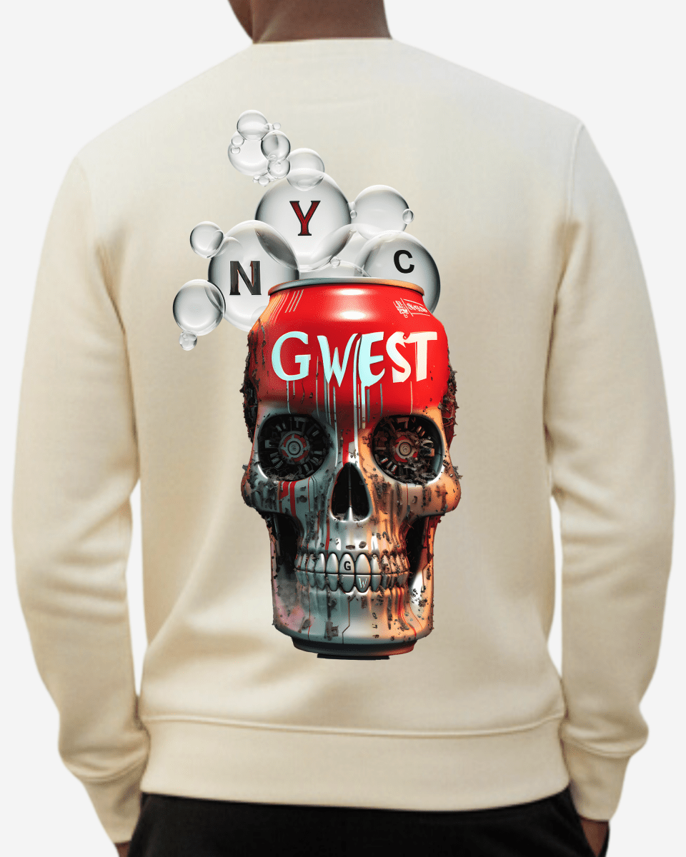 G West Men's Nyc Can Heavy Premium Crewneck - G West
