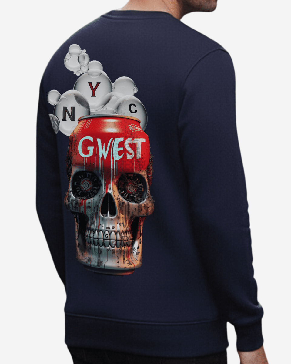 G West Men's Nyc Can Heavy Premium Crewneck - G West