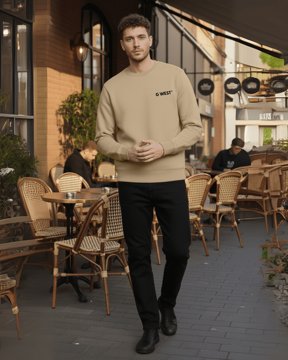 G West Men's Nyc Can Heavy Premium Crewneck - G West