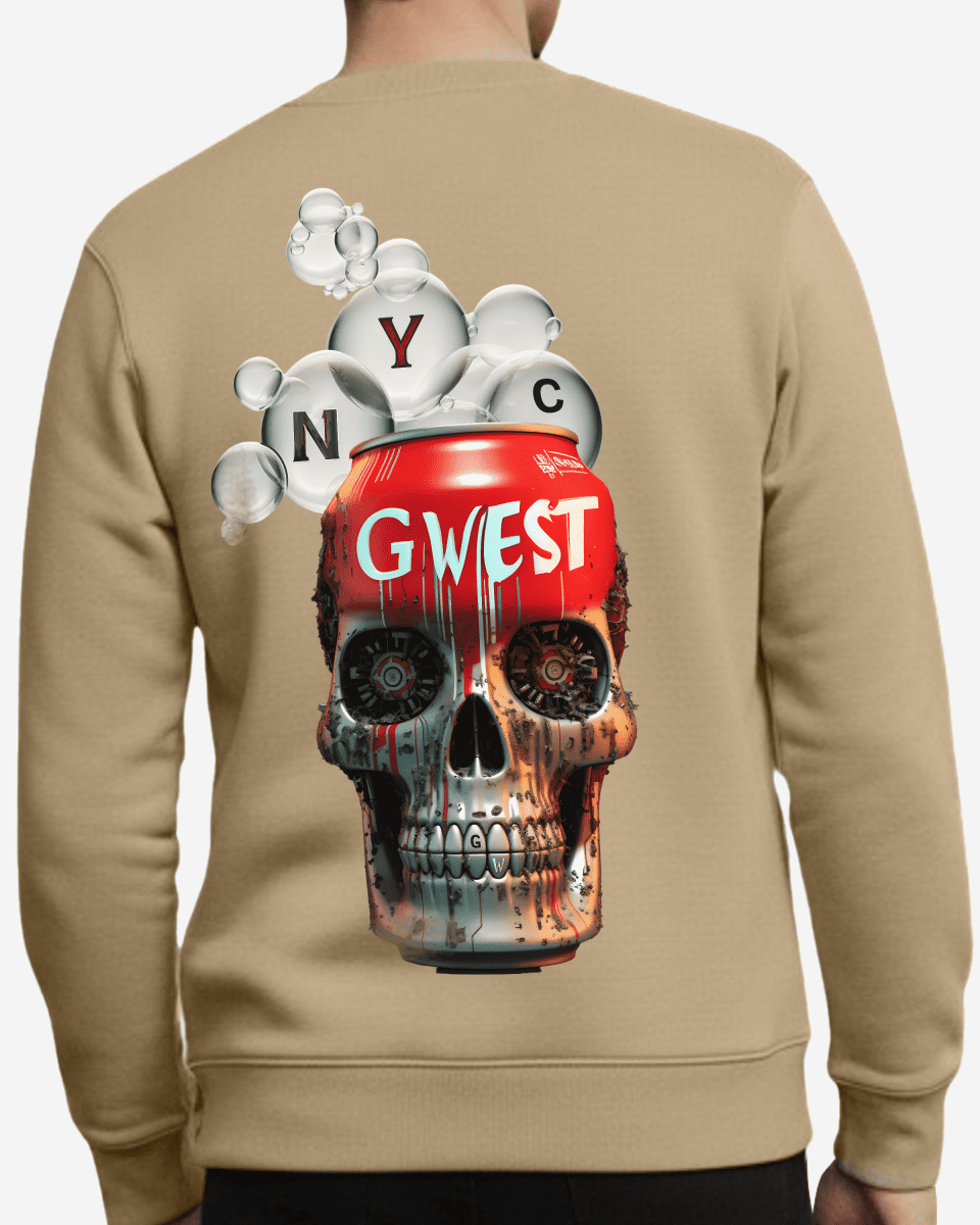 G West Men's Nyc Can Heavy Premium Crewneck - G West