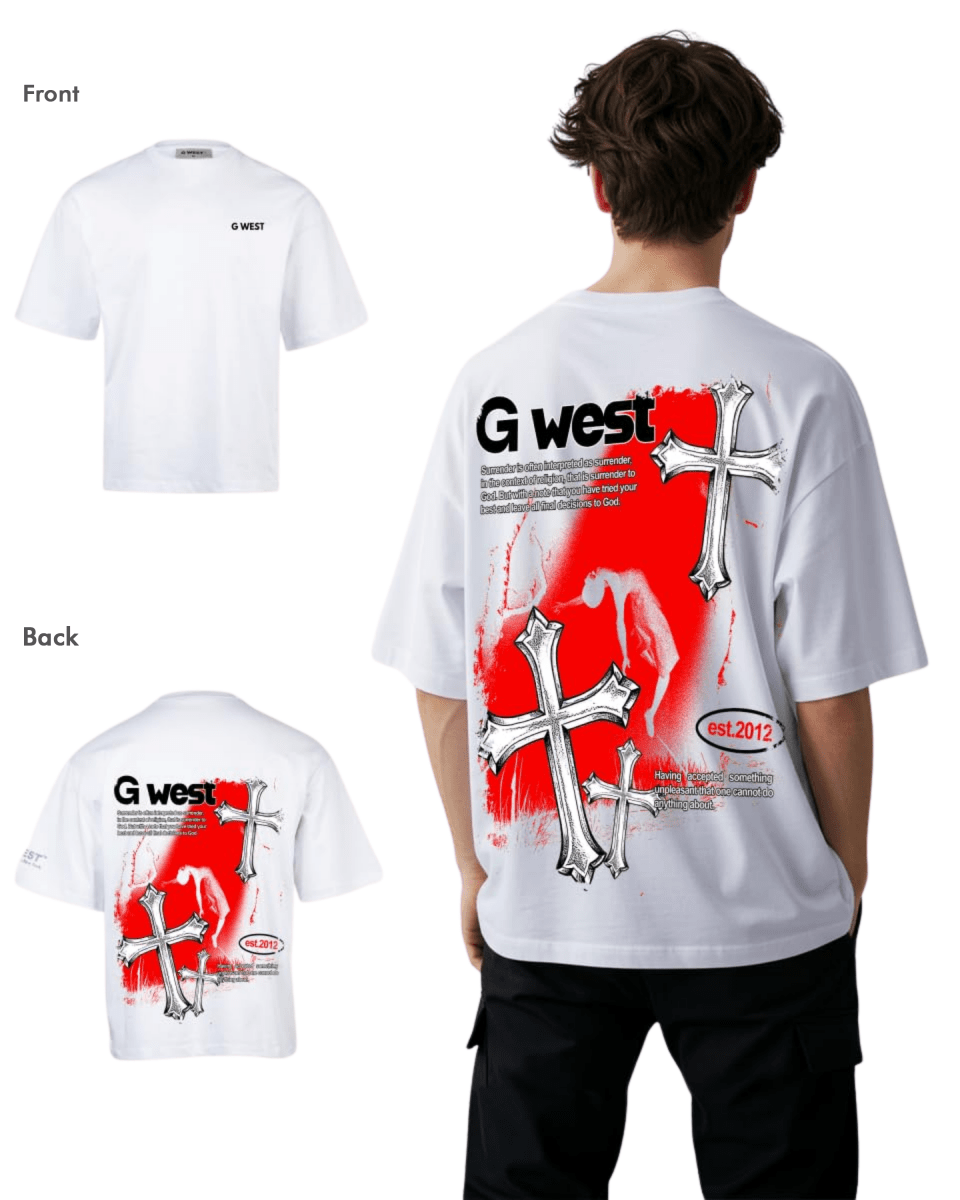 G West Mens Oversized Ascending Soul Tee - G West