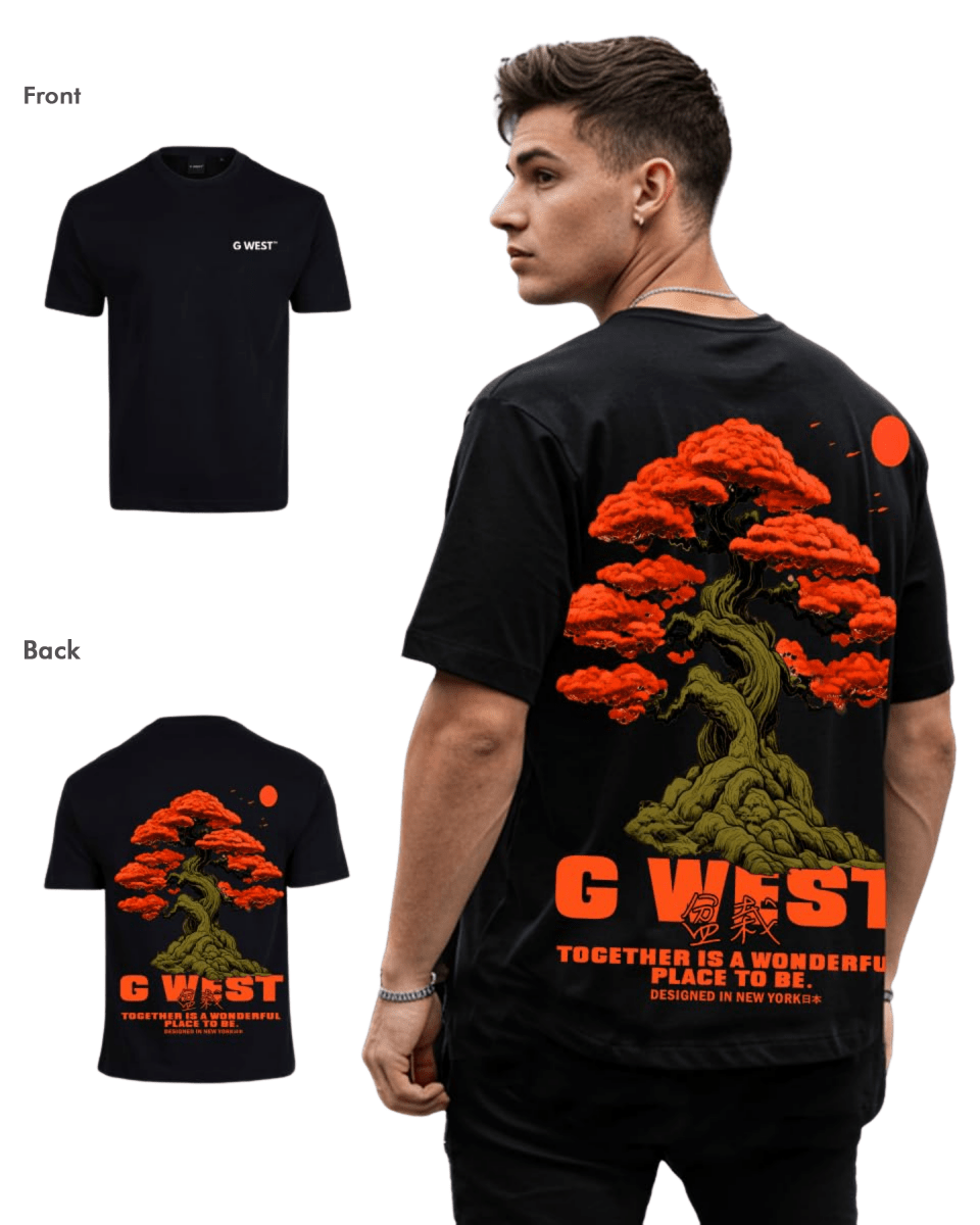 G West Mens Oversized Bonsai Tee - G West