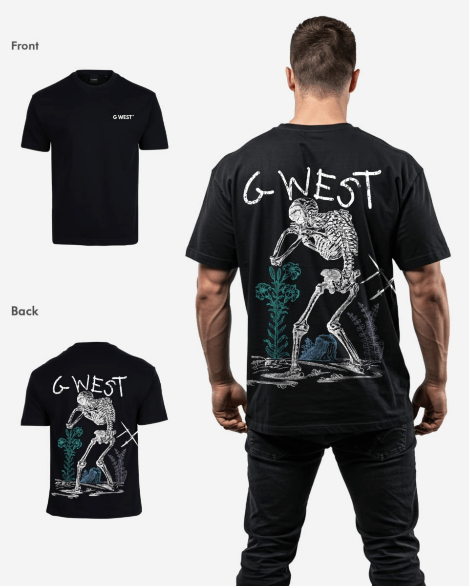 G West Mens Oversized Colors Of Life Tee - G West