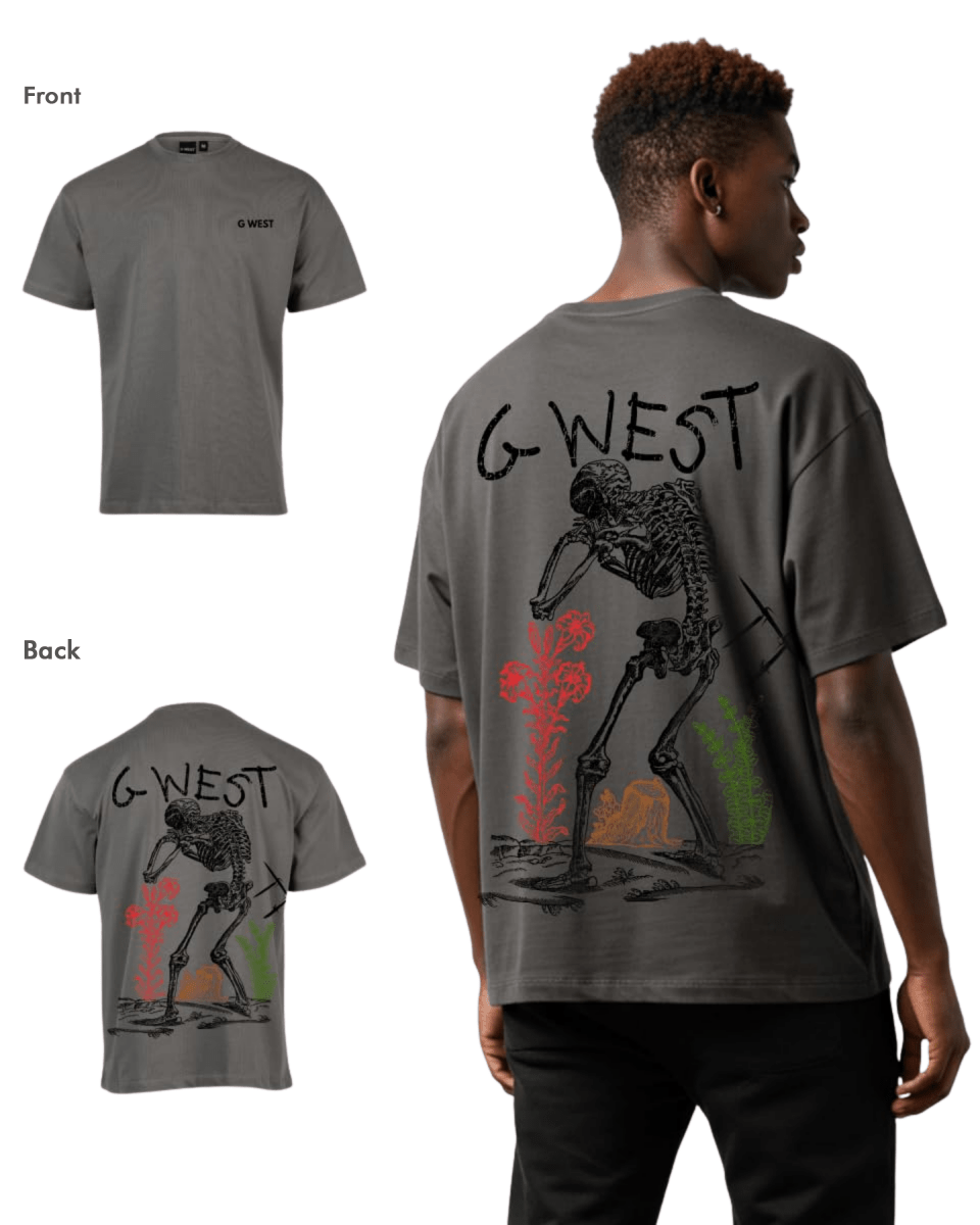 G West Mens Oversized Colors Of Life Tee - G West