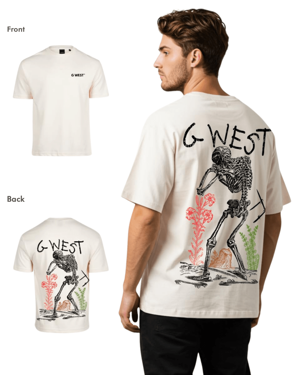 G West Mens Oversized Colors Of Life Tee - G West