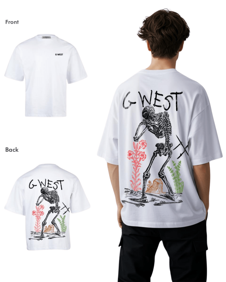 G West Mens Oversized Colors Of Life Tee - G West
