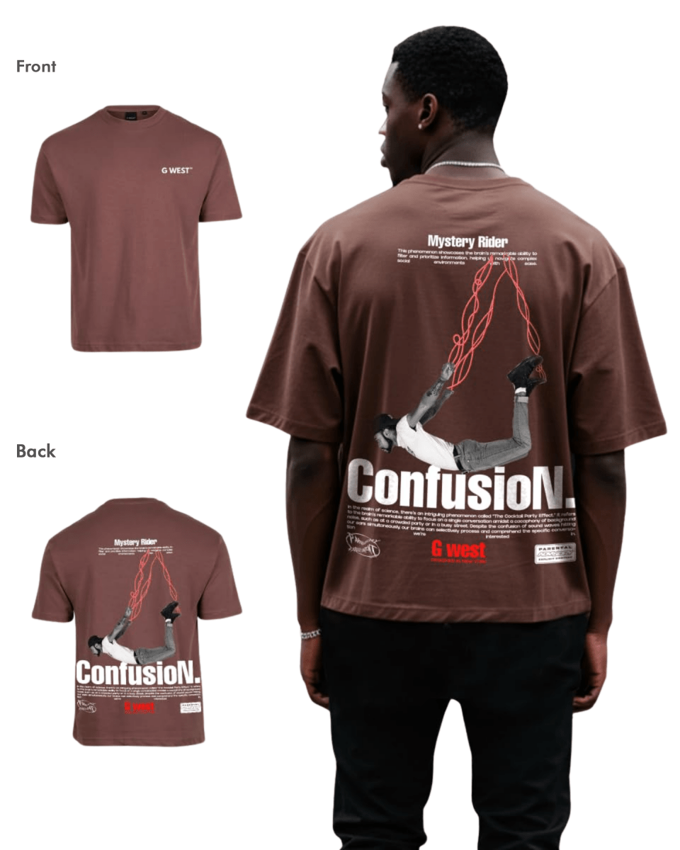 G West Mens Oversized Confusion Tee - G West