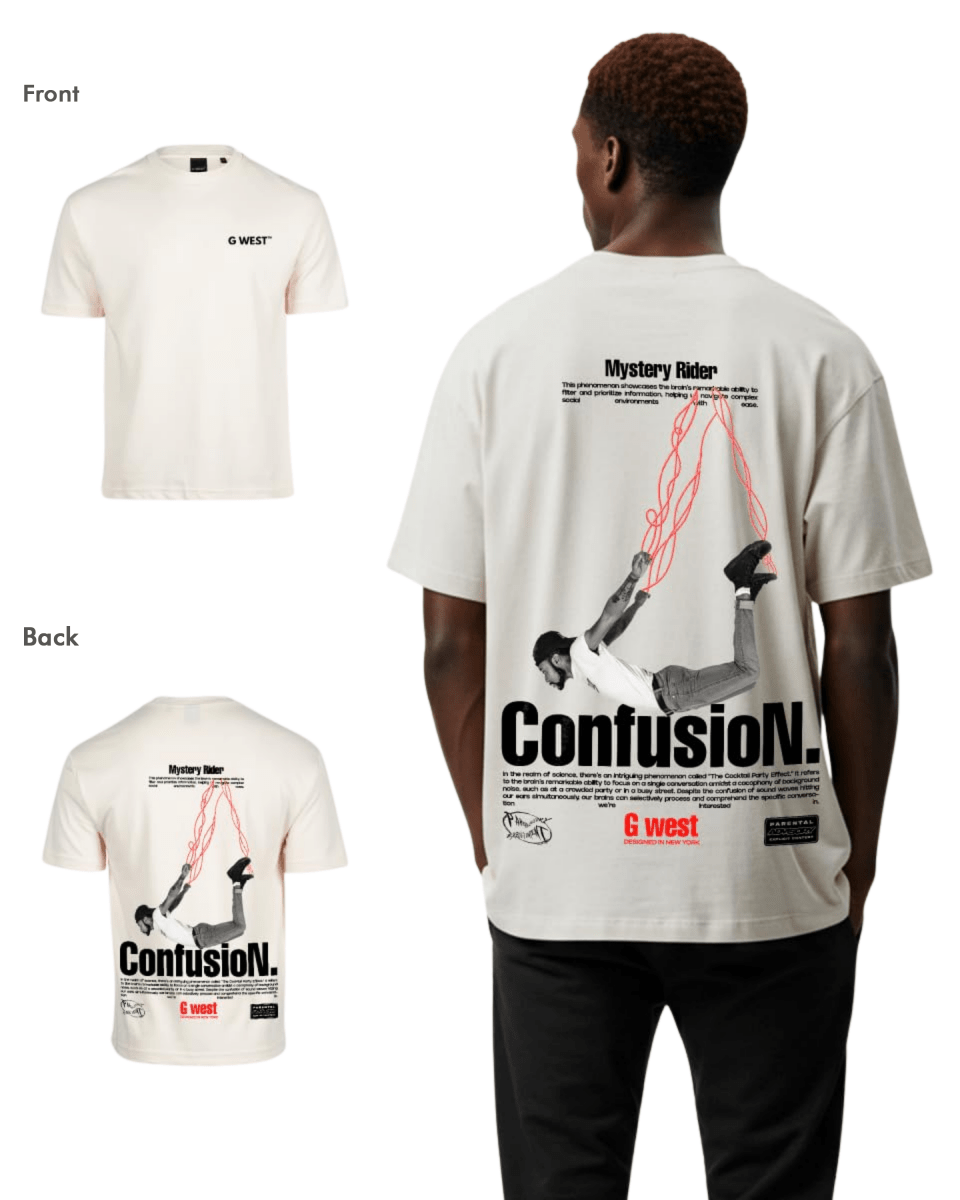 G West Mens Oversized Confusion Tee - G West