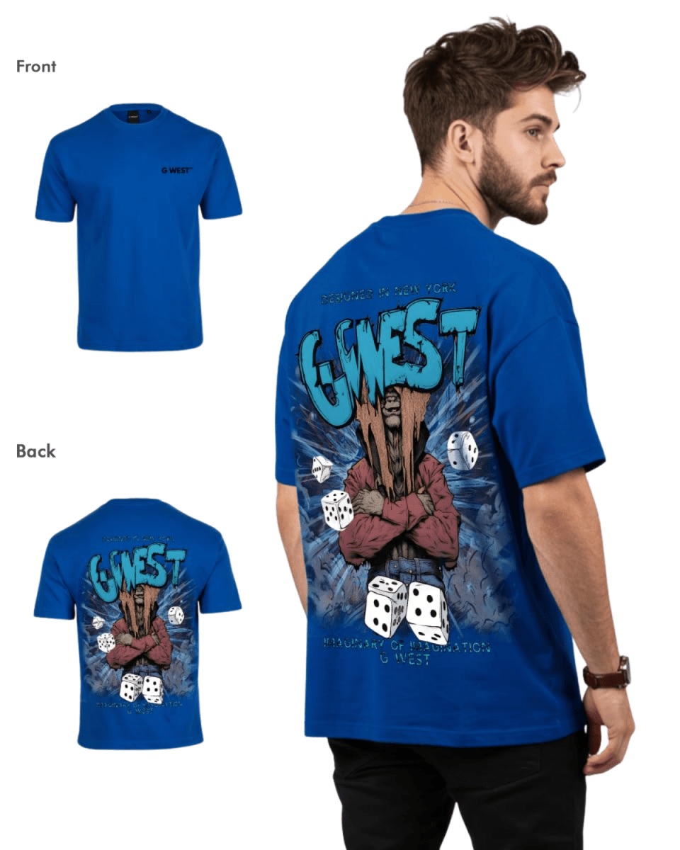 G West Mens Oversized Imagine Of Imagination Tee - G West