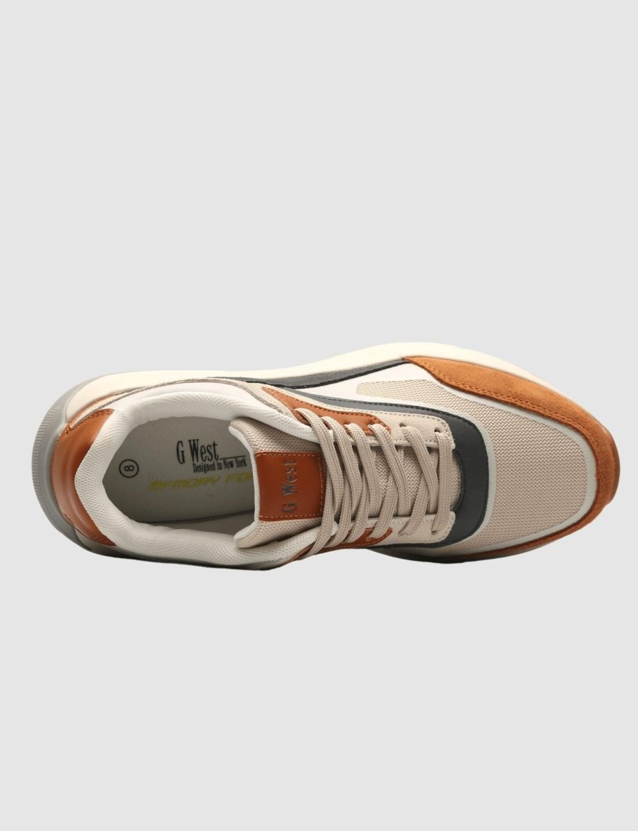 G West Mens Running Shoes - Gwm20003|Tan - G West