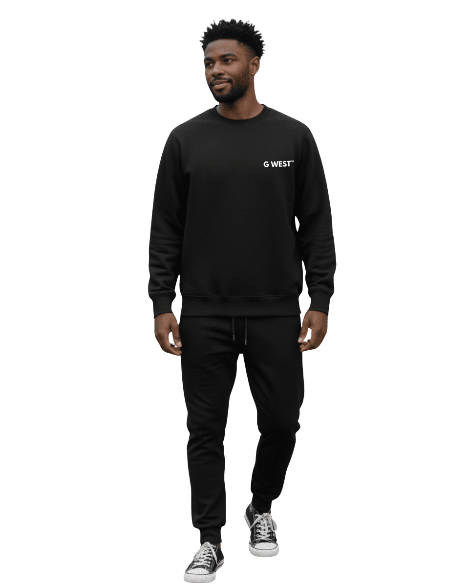 G West Men's Telephone Head Heavy Premium Crewneck - G West