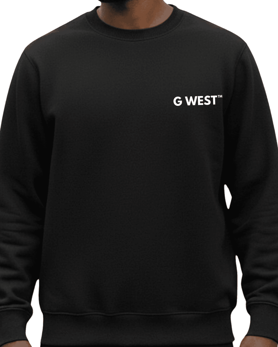 G West Men's Telephone Head Heavy Premium Crewneck - G West