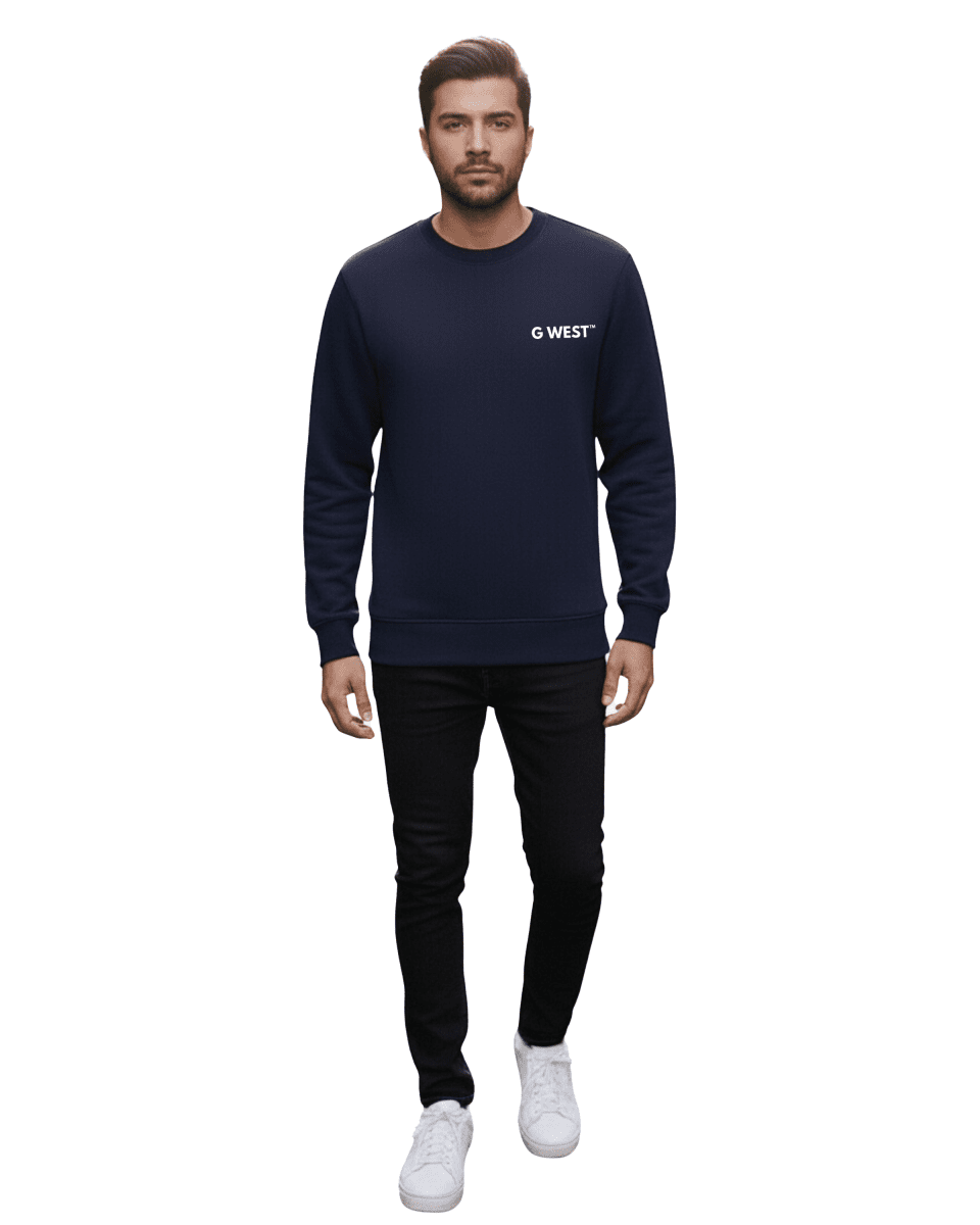 G West Men's Telephone Head Heavy Premium Crewneck - G West