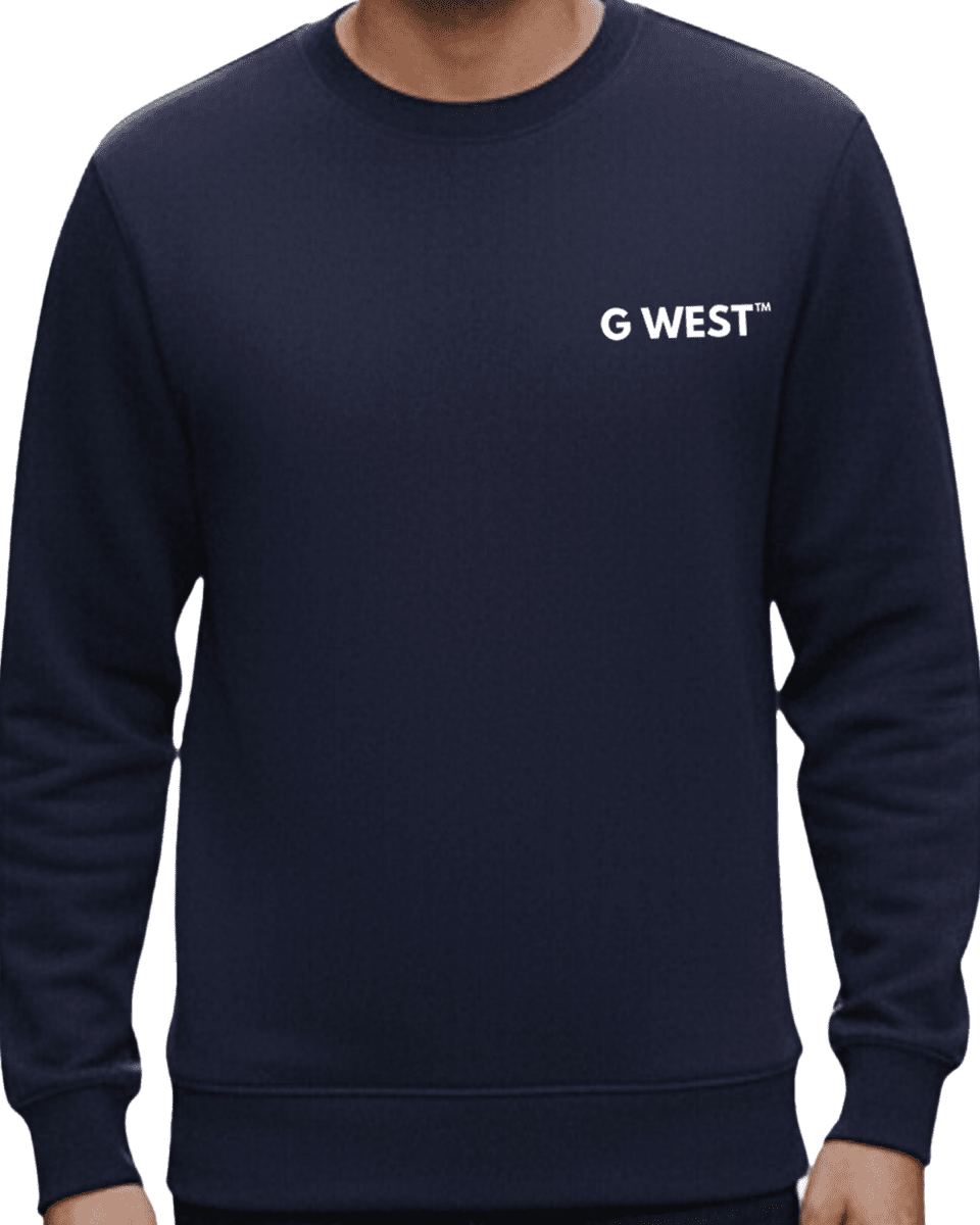 G West Men's Telephone Head Heavy Premium Crewneck - G West