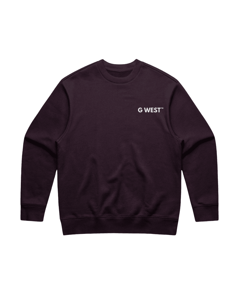 G West Men's Telephone Head Heavy Premium Crewneck - G West