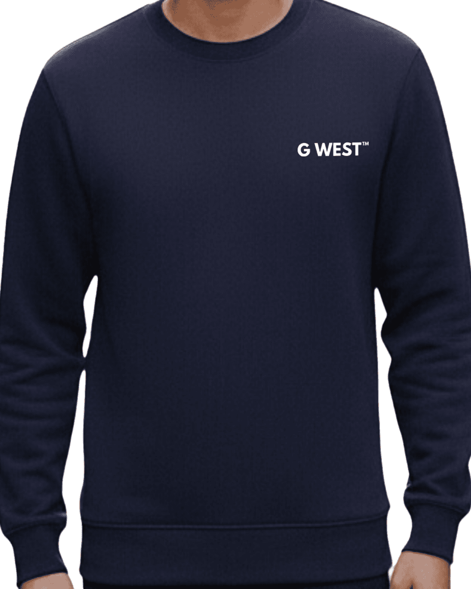 G West Men's Yellow Face Heavy Premium Crewneck - G West