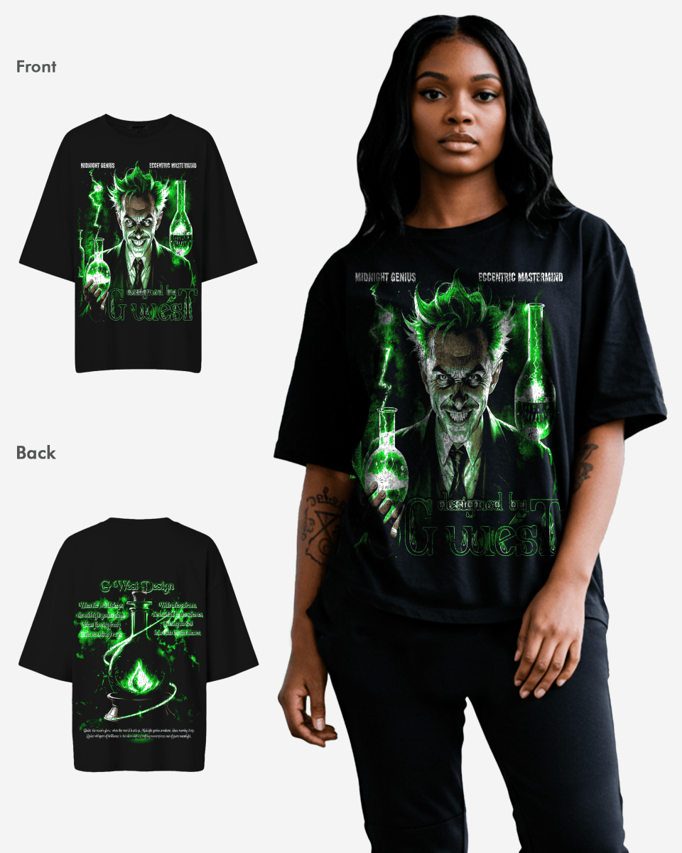 G West Midnight Genius Premium Oversized Tee - WOMEN - G West