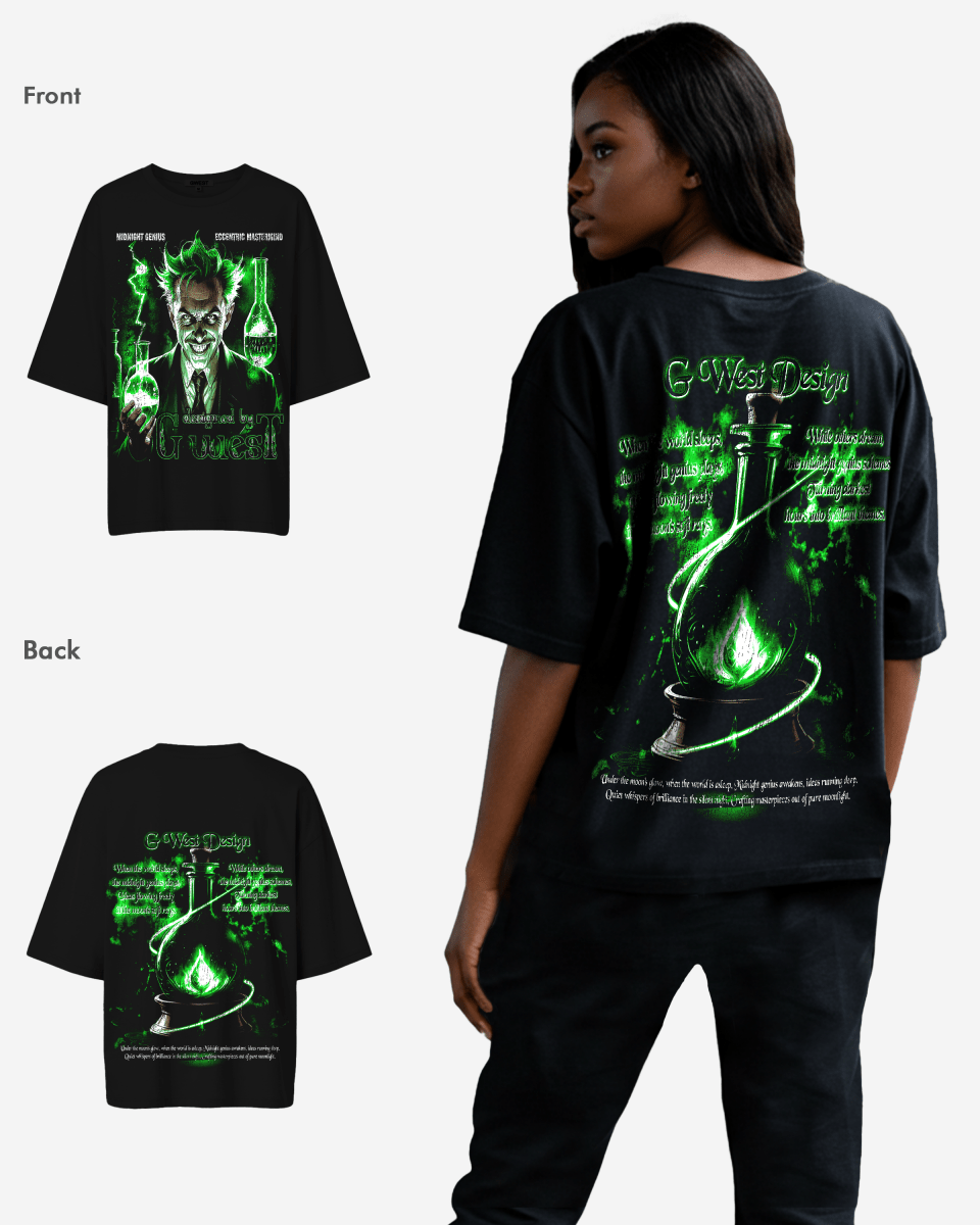 G West Midnight Genius Premium Oversized Tee - WOMEN - G West