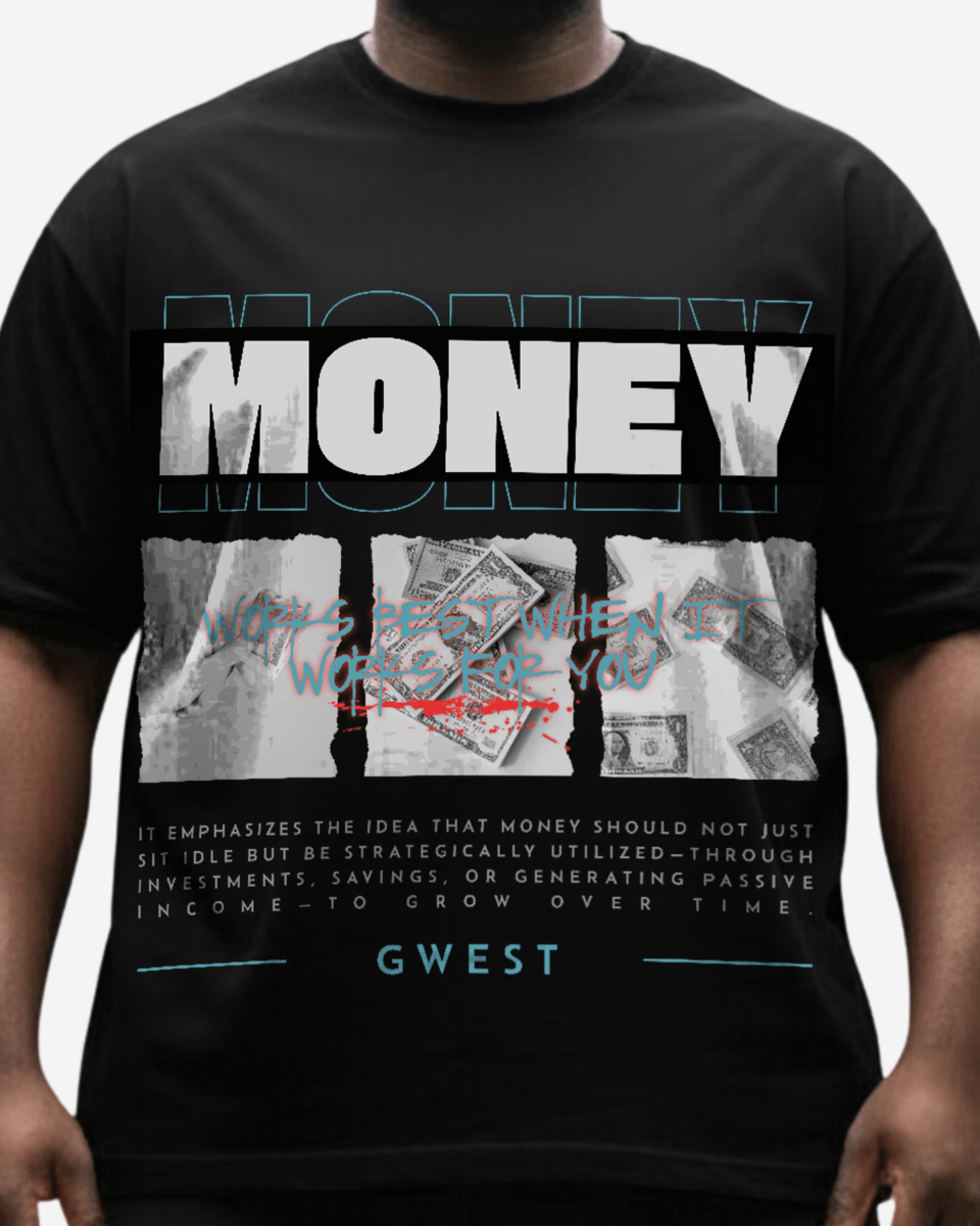 G West Money Big And Tall Oversized T-Shirt - G West