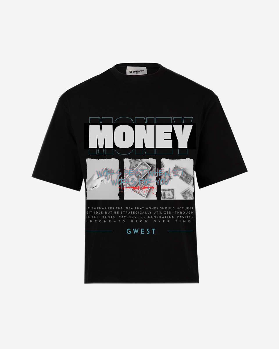 G West Money Big And Tall Oversized T-Shirt - G West