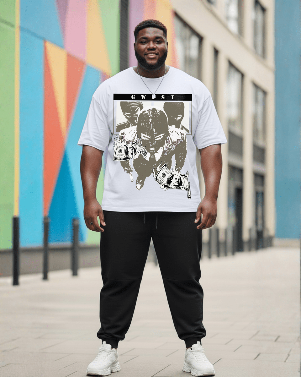 G West Money Heist Big And Tall Oversized T-Shirt - G West