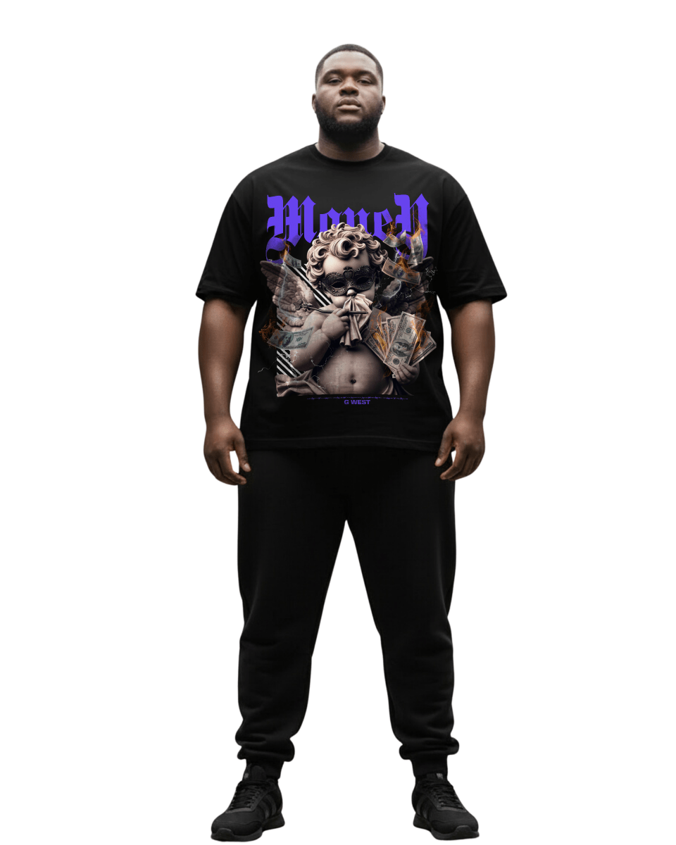 G West Money Is Everything Big And Tall Oversized T-Shirt - G West