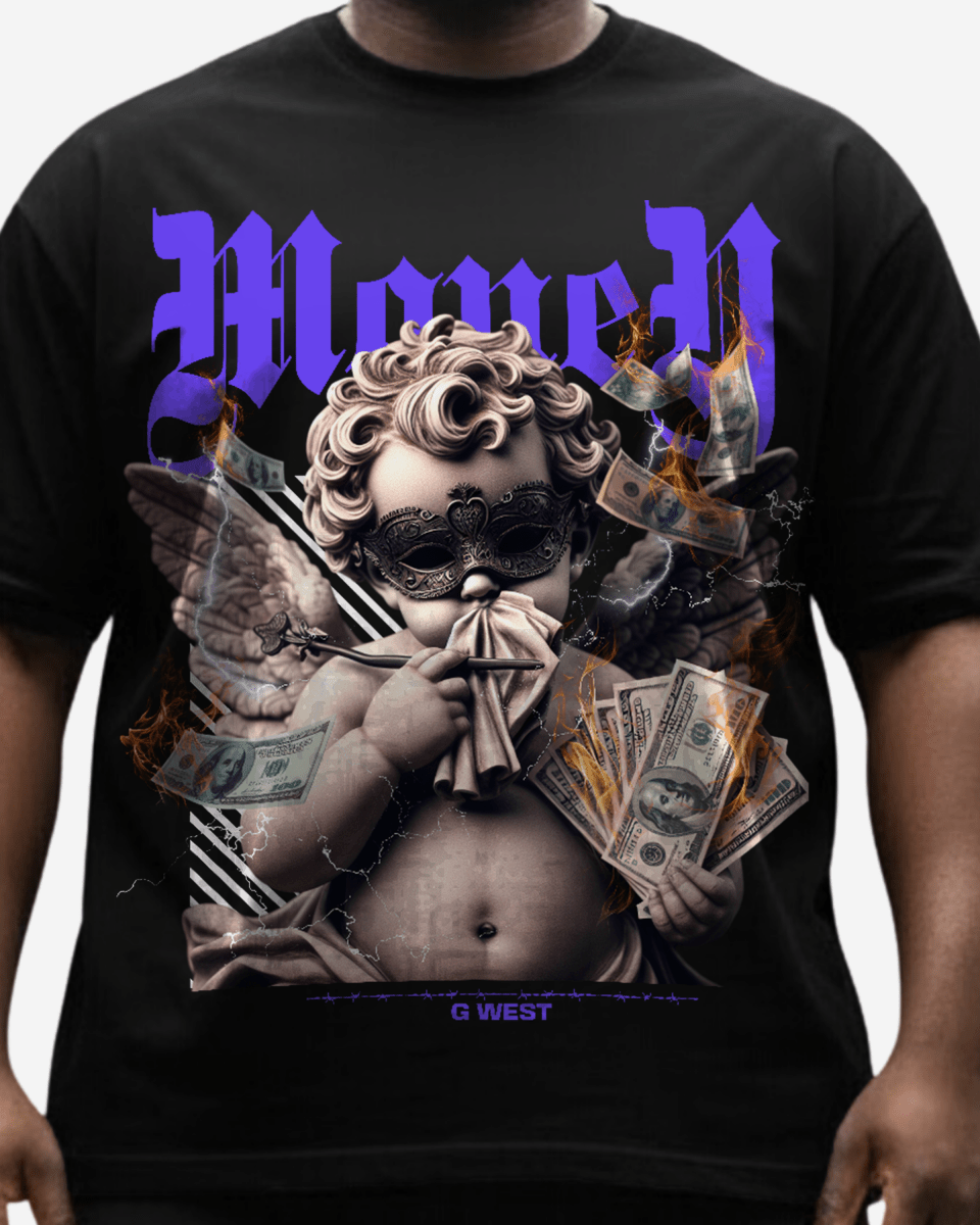 G West Money Is Everything Big And Tall Oversized T-Shirt - G West