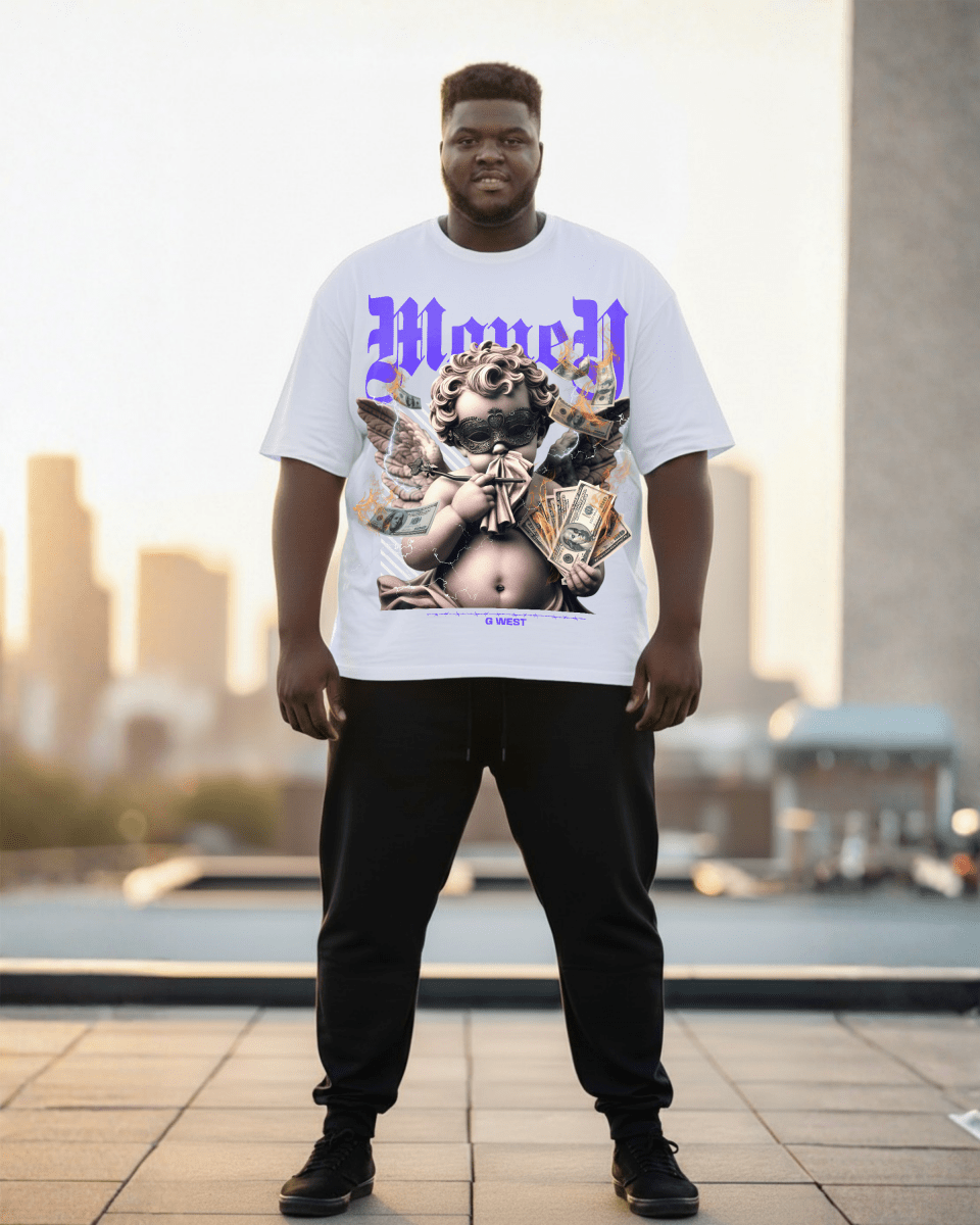 G West Money Is Everything Big And Tall Oversized T-Shirt - G West