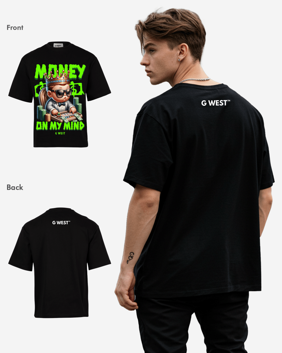 G - WEST MONEY ON MY MIND OVERSIZED TEE GWROJMT199 - G West