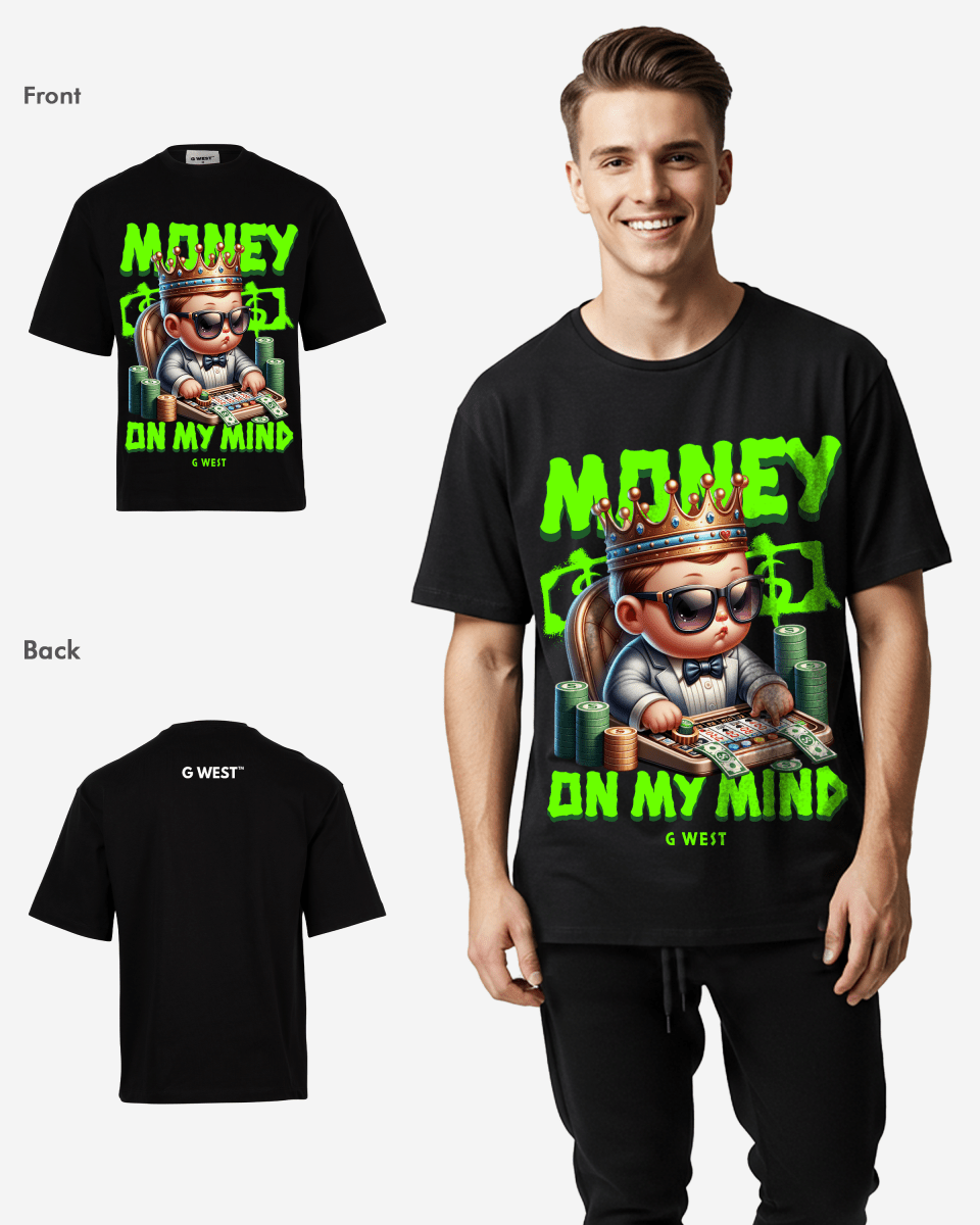 G - WEST MONEY ON MY MIND OVERSIZED TEE GWROJMT199 - G West