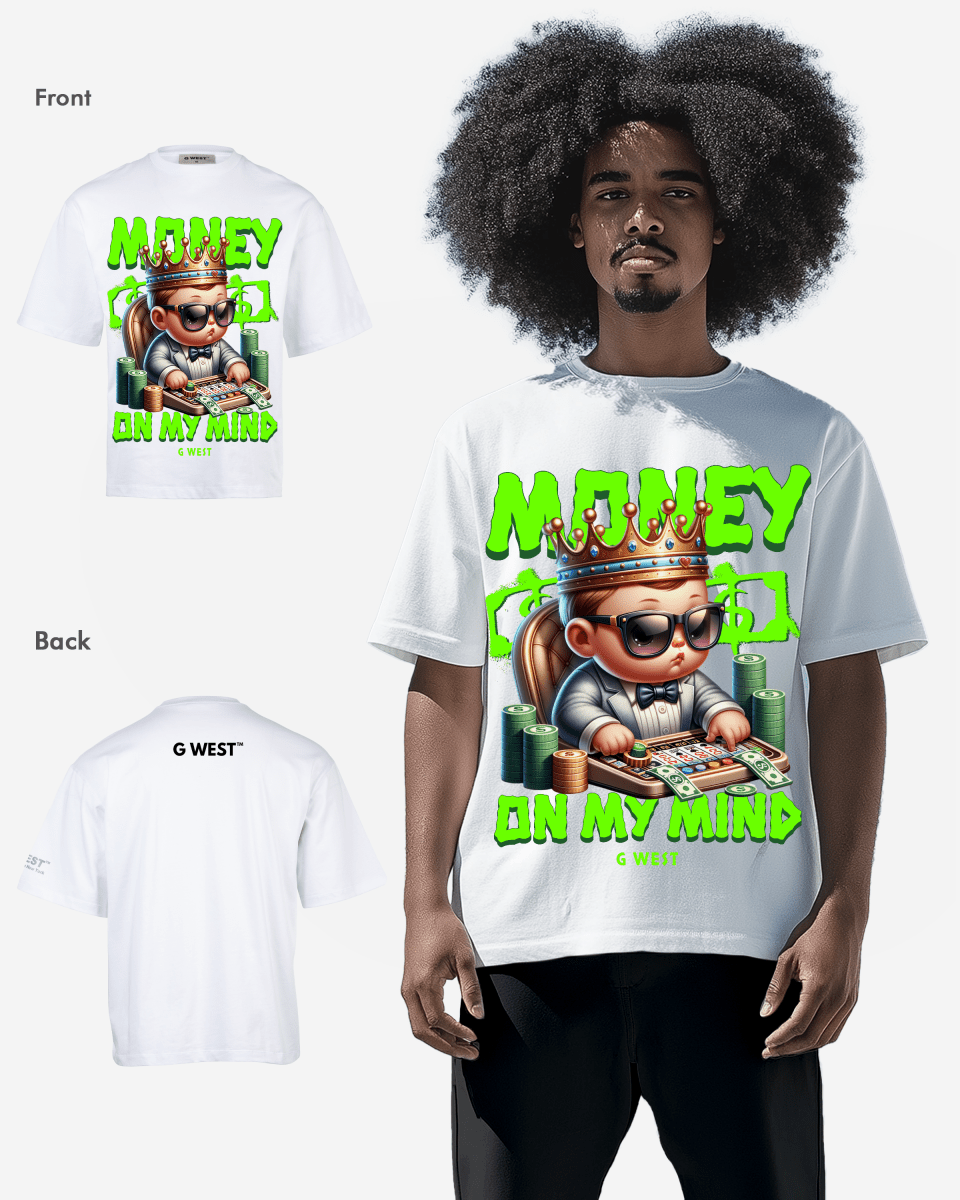 G - WEST MONEY ON MY MIND OVERSIZED TEE GWROJMT199 - G West