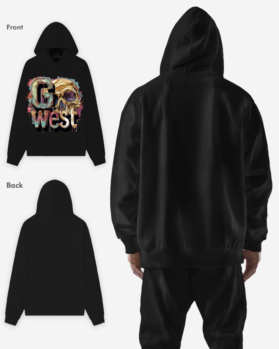 G West Multicolor Skull Oversize Hoodie - G West