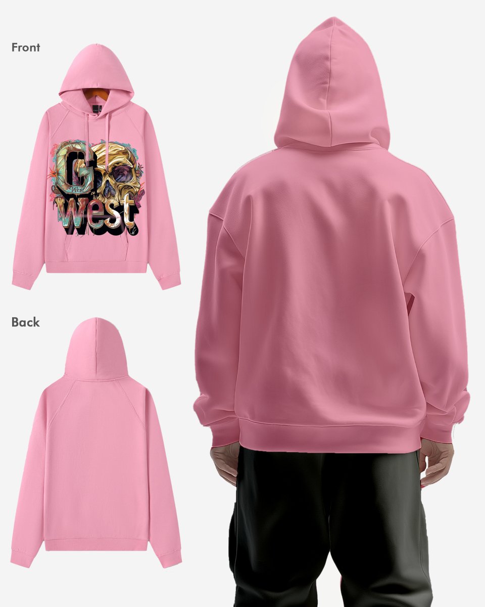 G West Multicolor Skull Oversize Hoodie - G West