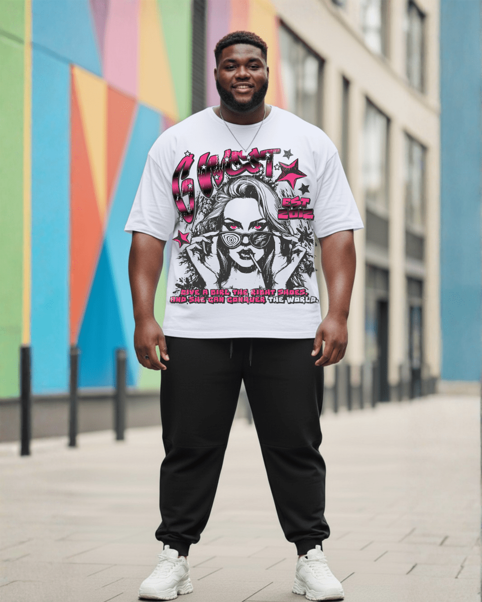 G West My Girl Big And Tall Oversized T-Shirt - G West