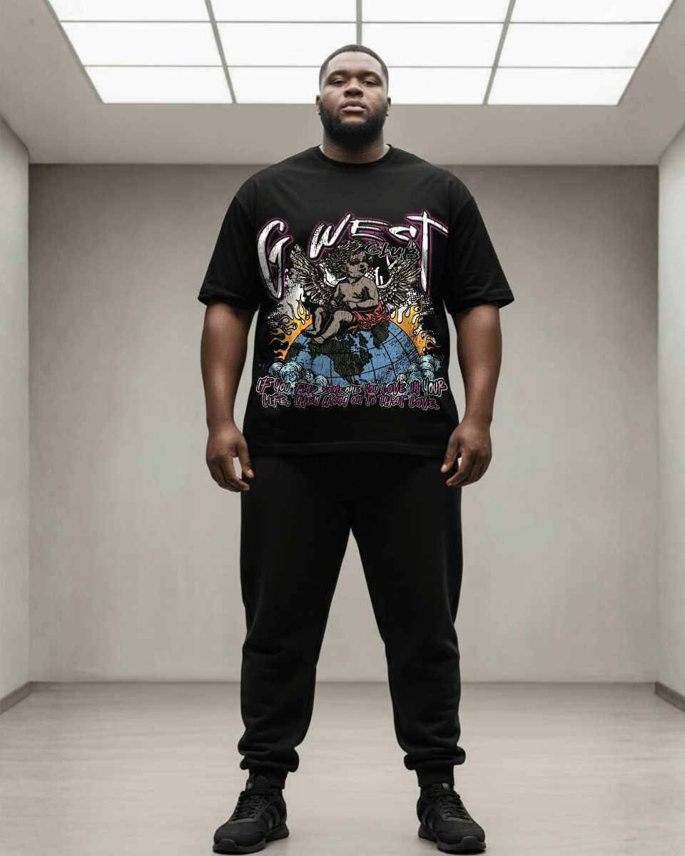 G West My World Big And Tall Oversized T-Shirt - G West