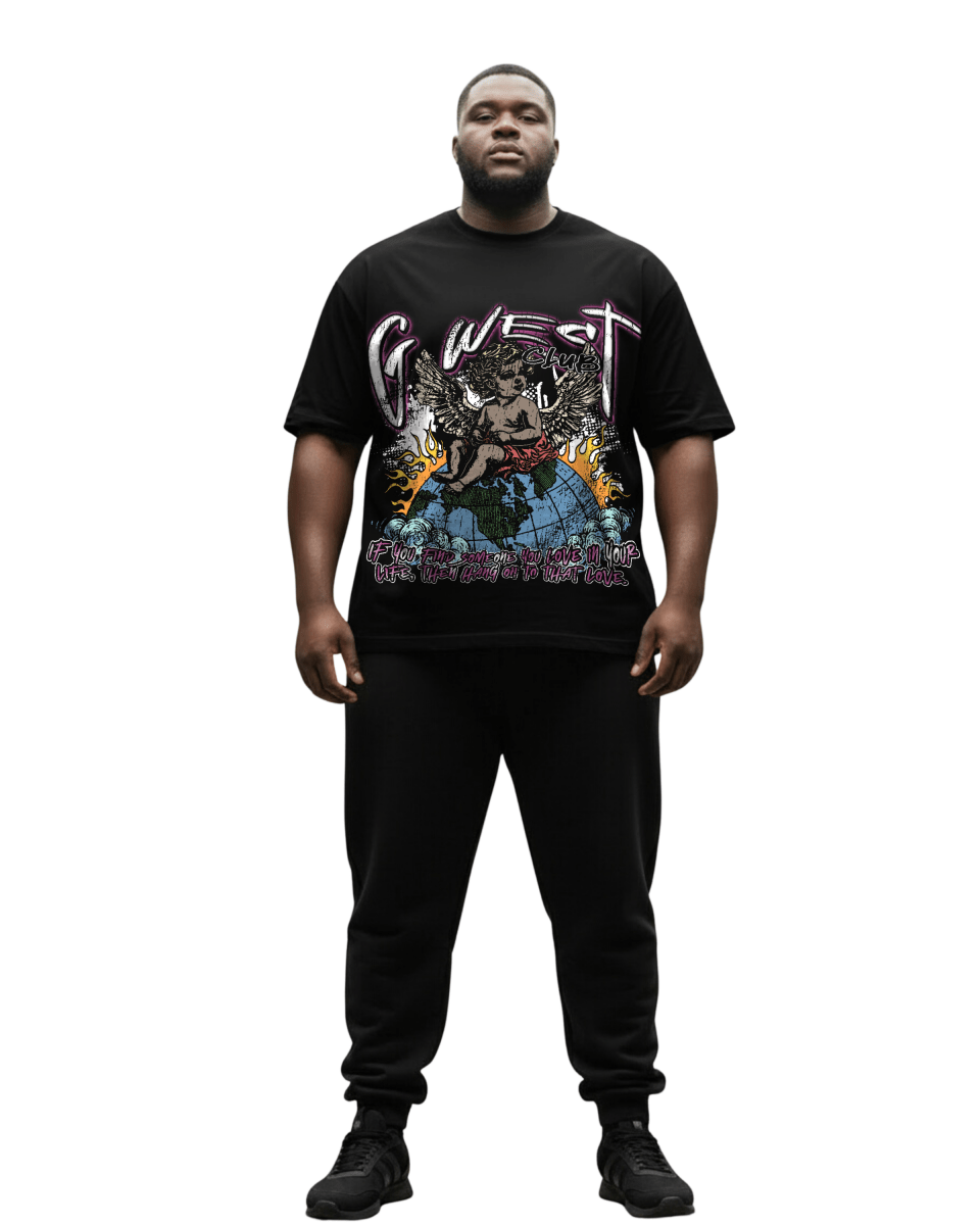 G West My World Big And Tall Oversized T-Shirt - G West