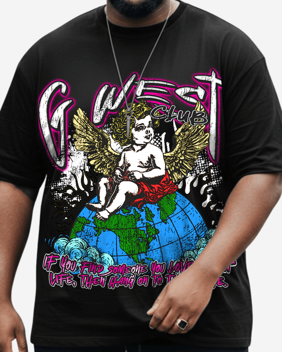 G West My World Big And Tall Oversized T-Shirt - G West