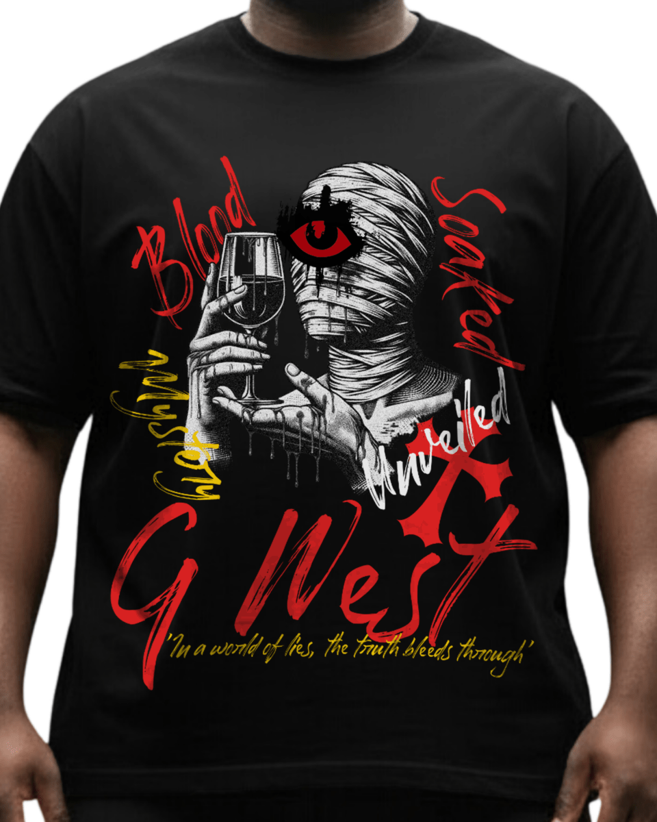 G West Mystery Unveiled Big And Tall Oversized T-Shirt - G West