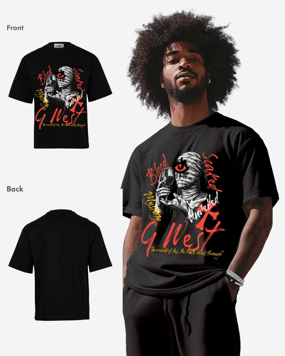 G West Mystery Unveiled Oversized Tee - G West