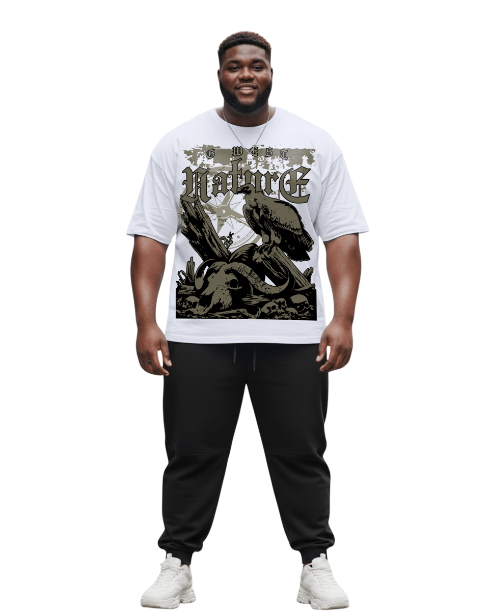 G West Nature's Law Big And Tall Oversized T-Shirt - G West