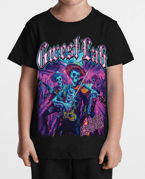 G West Neon Dead Band Kids T-Shirt - G West