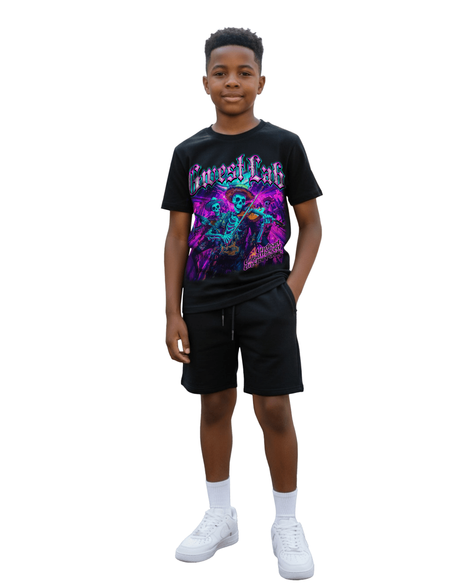 G West Neon Dead Band Kids T-Shirt - G West